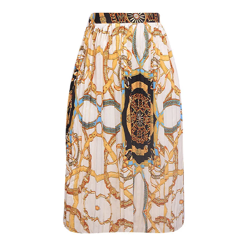 REDTAG Printed A-Line Skirt