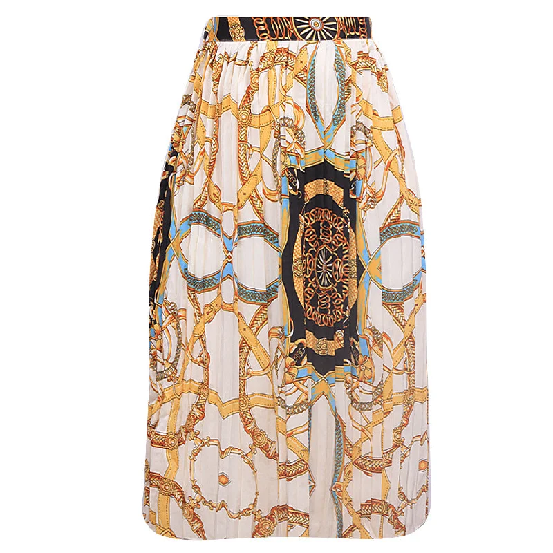 REDTAG Printed A-Line Skirt