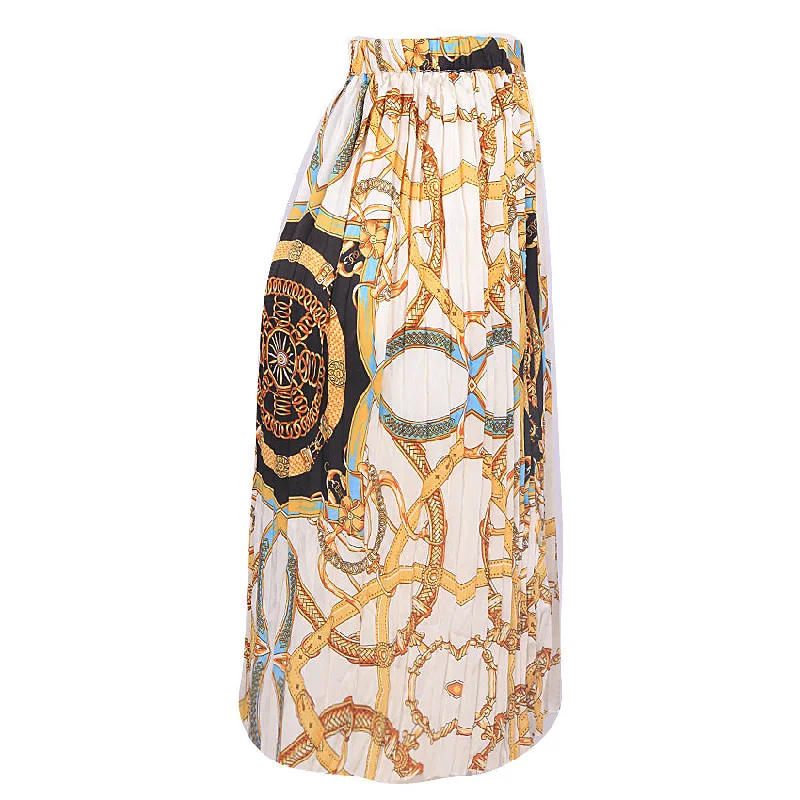 REDTAG Printed A-Line Skirt