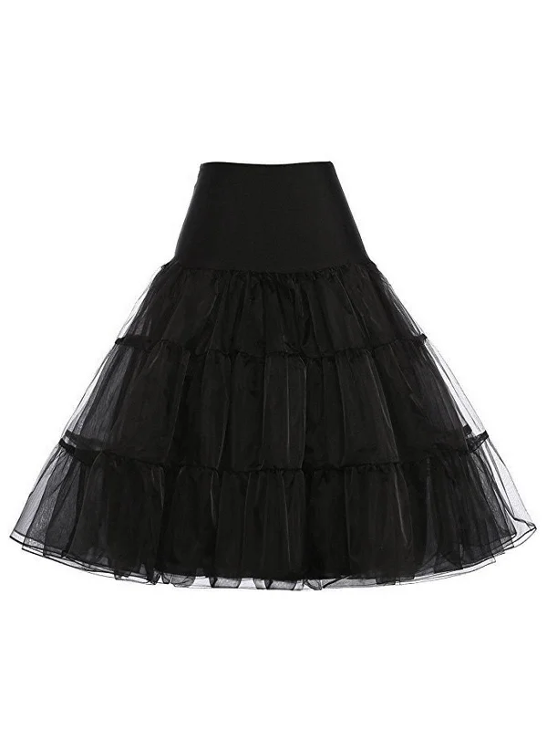 1950s Solid Petticoat Underskirt