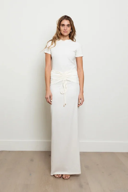 Kimberly Taylor Corsica Skirt Ivory