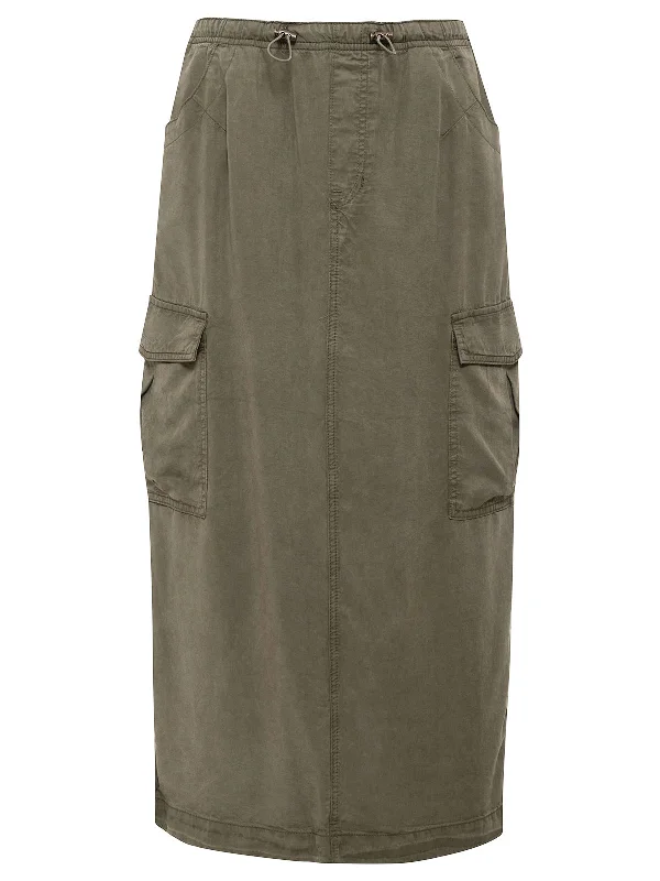 Parachute Semi-High Rise Skirt Burnt Olive